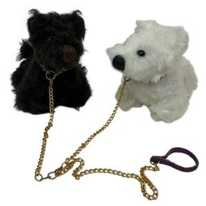Gene Marshall Doll "Out for a Stroll" Pair 2 Dogs Scottie Black White Mel Odom